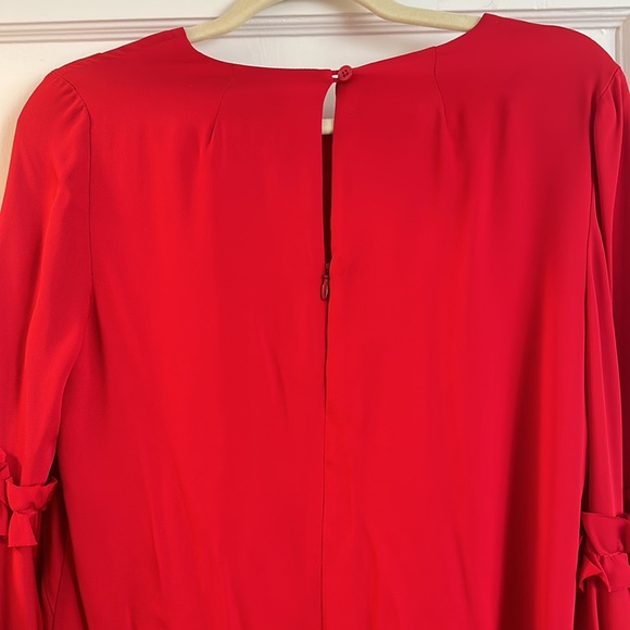 Milly Cassie Dress, Red Silk - Picture 4 of 4